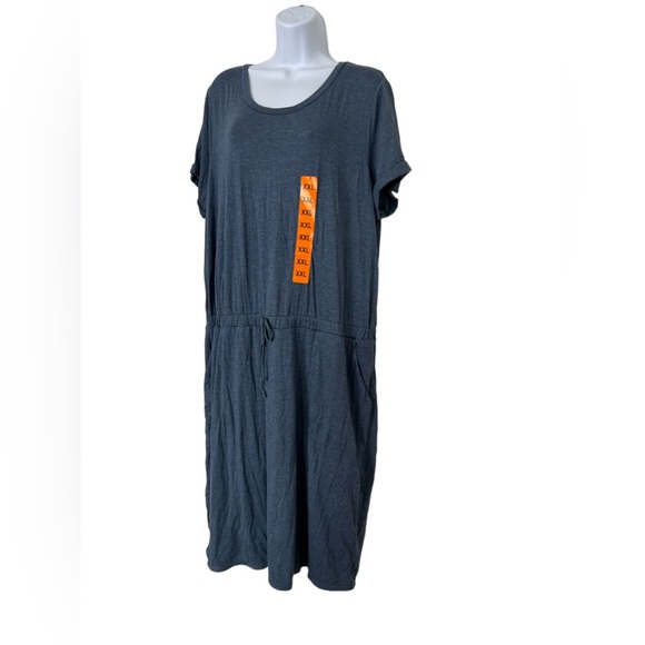 32 Degrees Cool Dress XXL Blue Heather XXL Pockets NWT - Picture 2 of 7
